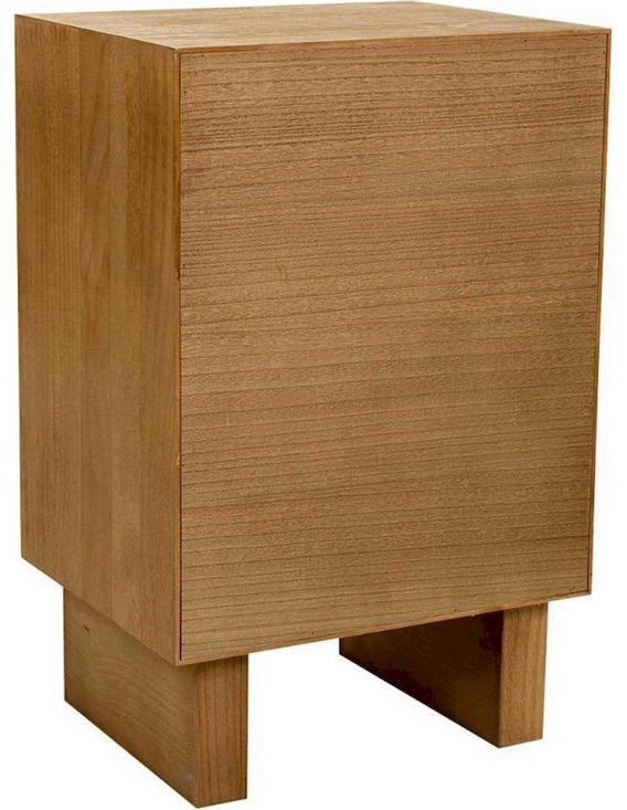 table de chevet originale bois et corde pour chambre cosy