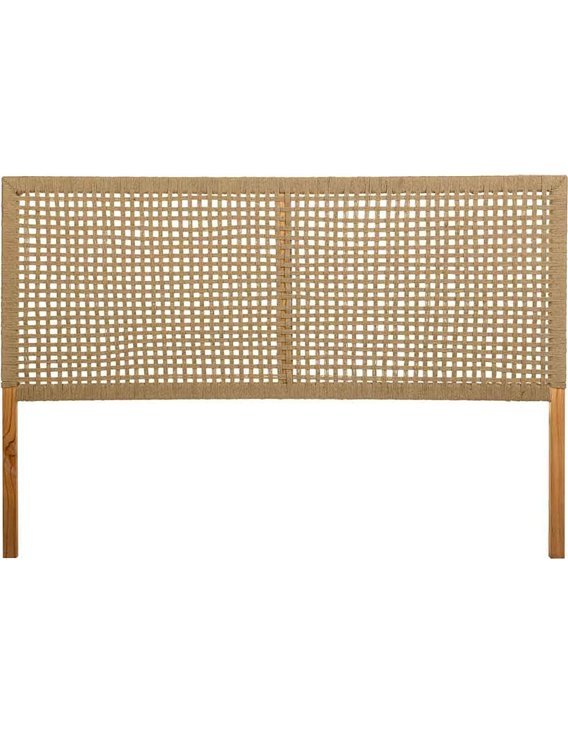 ambiance chaleureuse tête de lit bois et corde pour chambre
