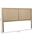 idée déco chambre adulte tête de lit bois corde tressée