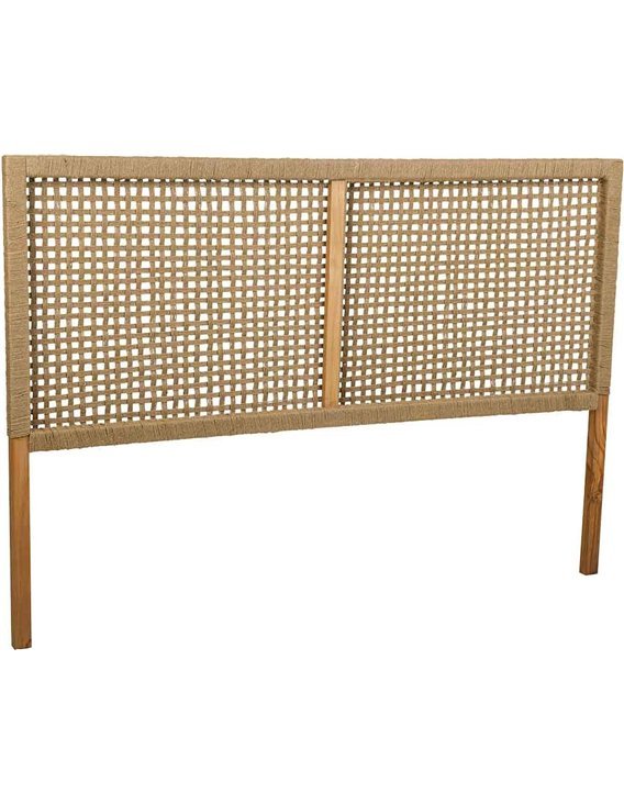 déco tendance tête de lit bois et corde pour chambre cosy