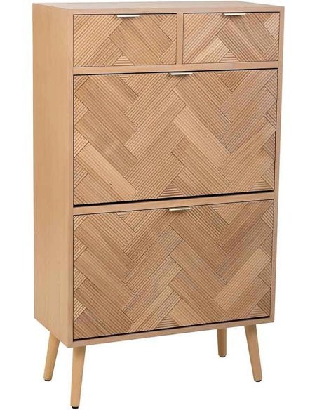 meuble à chaussures contemporain bois naturel élégant