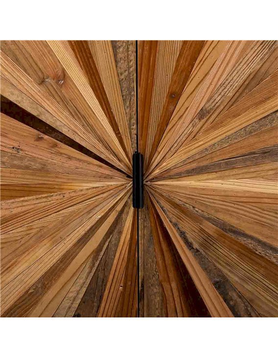 armoire design métal noir et bois style contemporain
