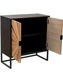 armoire bois métal noir tendance déco contemporaine