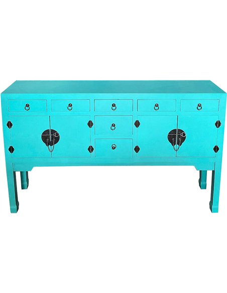 buffet art déco bleu design élégant pour salon