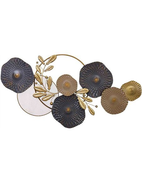 décoration murale métal multicolore design mural