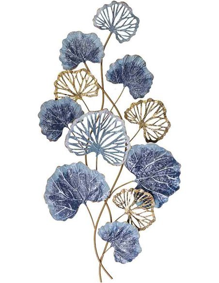 décoration murale feuille contemporaine multicolore design mural