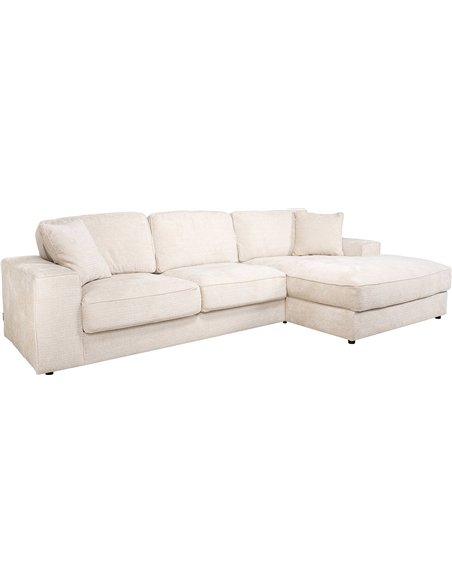 canapé lounge beige élégant salon moderne