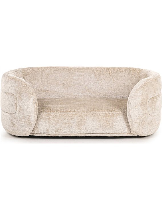 couchage chic pour animal en chenille texturée