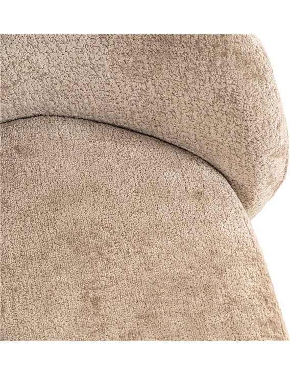 panier pour chien moelleux chenille taupe esthétique