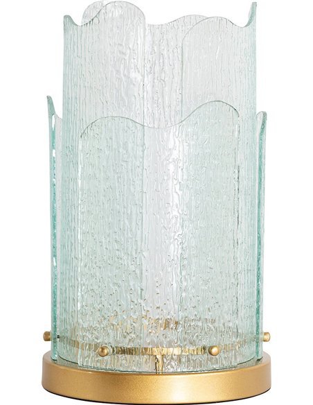 lanterne hurricane dorée décorative élégante pour salon