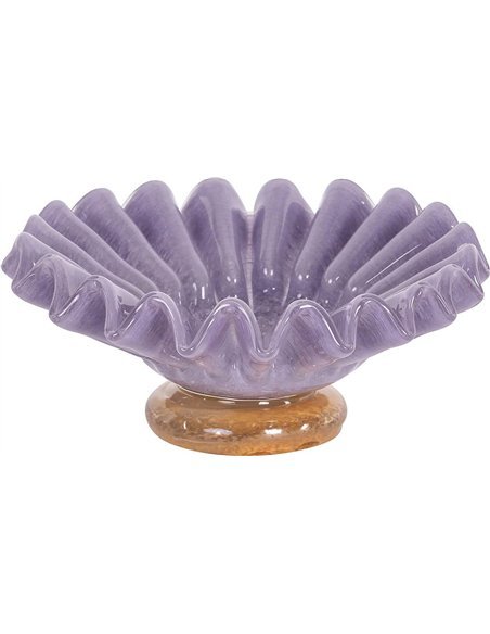 bowl violet en verre décoratif élégant pour salon