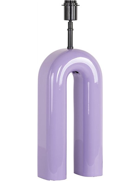 lampe de table violette design moderne pour salon élégant