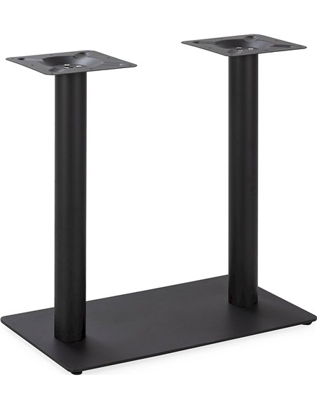 Pied de table métal noir finition mate design robuste et élégant