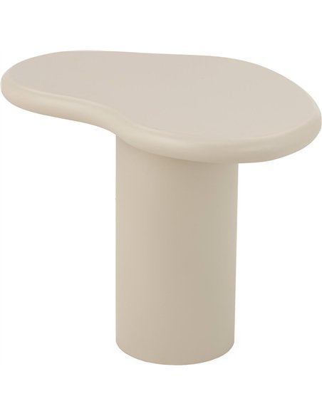 Table d’appoint taupe effet pierre élégance et résistance