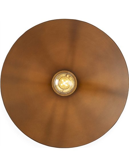 Applique murale métal effet oxyde vieilli style industriel chic