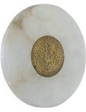 applique murale albâtre blanc et laiton vieilli design raffiné