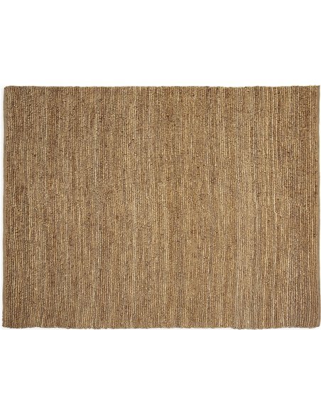 Tapis en jute naturel pour salon ambiance chaleureuse