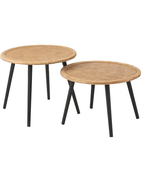 table d'appoint bambou naturel élégance salon