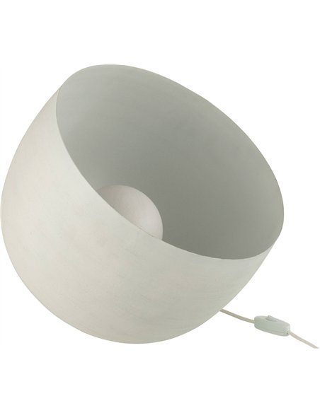 lampe métal blanc design moderne élégante pour salon