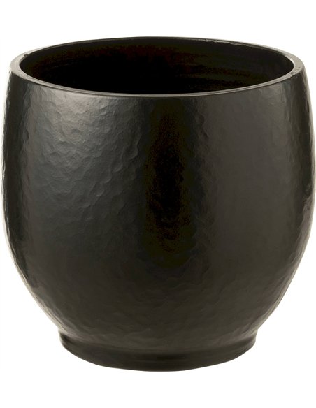 cachepot noir en céramique décoration moderne intérieure
