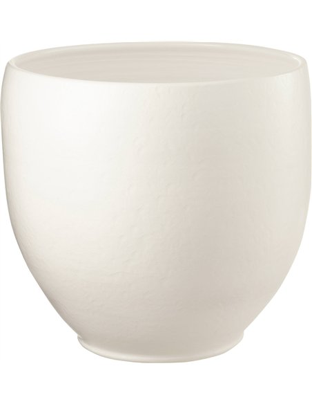cachepot blanc en céramique design pour salon élégant