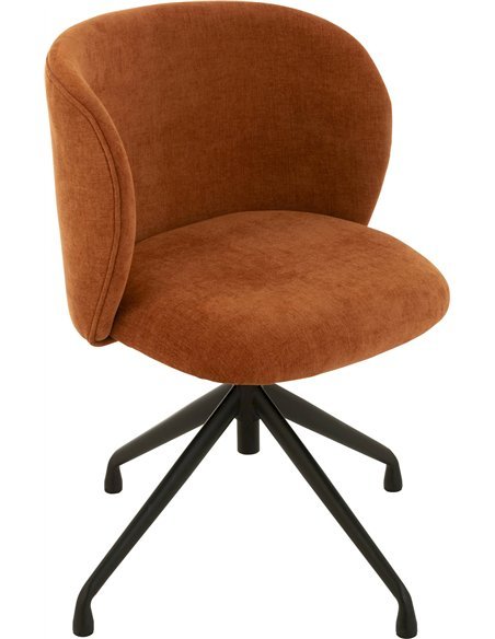 chaise textile rouille design intérieur élégant