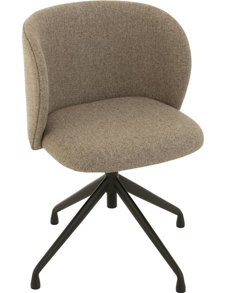 chaise design marron beige confortable pour bureau élégant