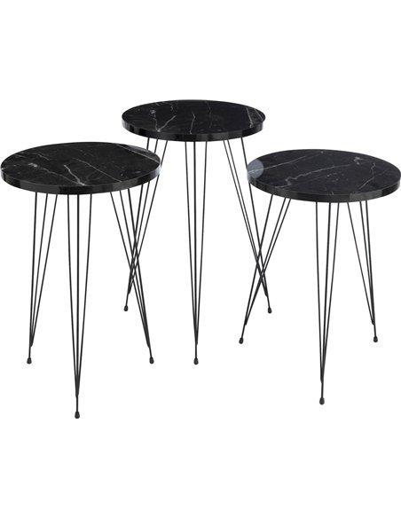 table basse élégante bois noir salon design contemporain