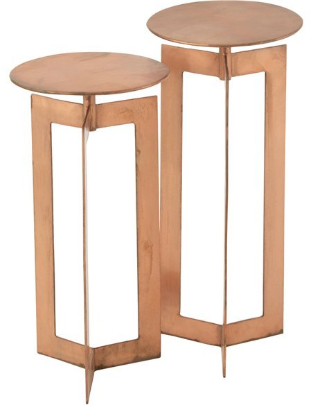 table d’appoint cuivre design moderne salon