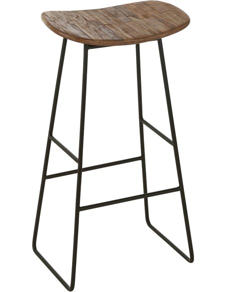 tabouret design teck recyclé naturel intérieur moderne