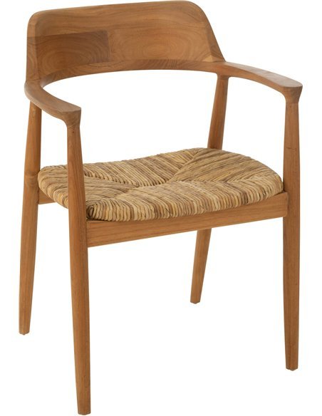 chaise bois naturel design intérieur élégant