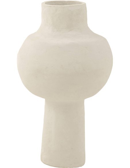 pot blanc original papier mâché design moderne élégant