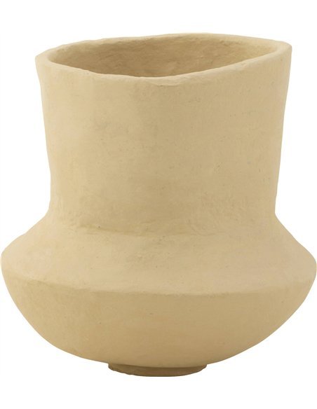 pot décoratif arhaique papier mâché naturel petit format
