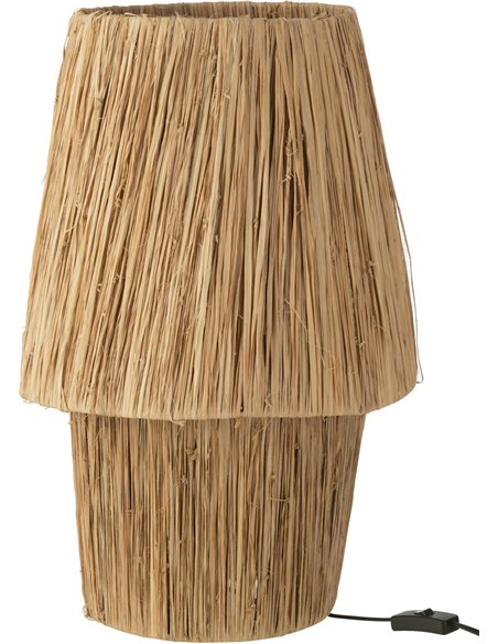 Lampe naturelle effet zostère déco bohème chic