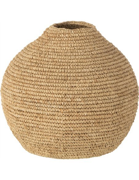 vase rond en herbe naturelle décoration intérieure élégante