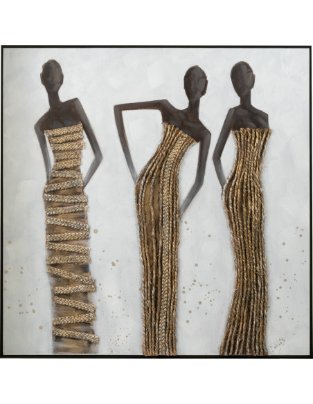 tableau mural femme africaine élégante déco intérieure