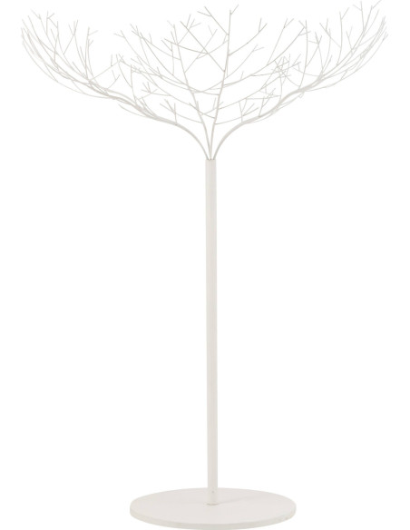 arbre décoratif métal blanc design élégant pour salon moderne