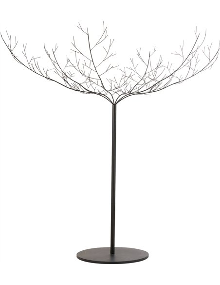 arbre décoratif métal noir design moderne pour salon élégant