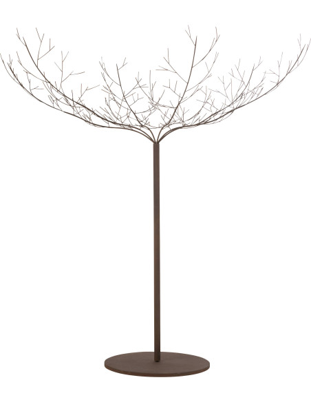 arbre décoratif métal marron style contemporain salon