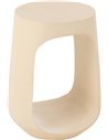 table d’appoint en bois de manguier beige moderne