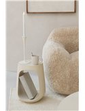 table basse élégante bois manguier beige