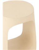 Table d’appoint en bois de manguier beige style contemporain