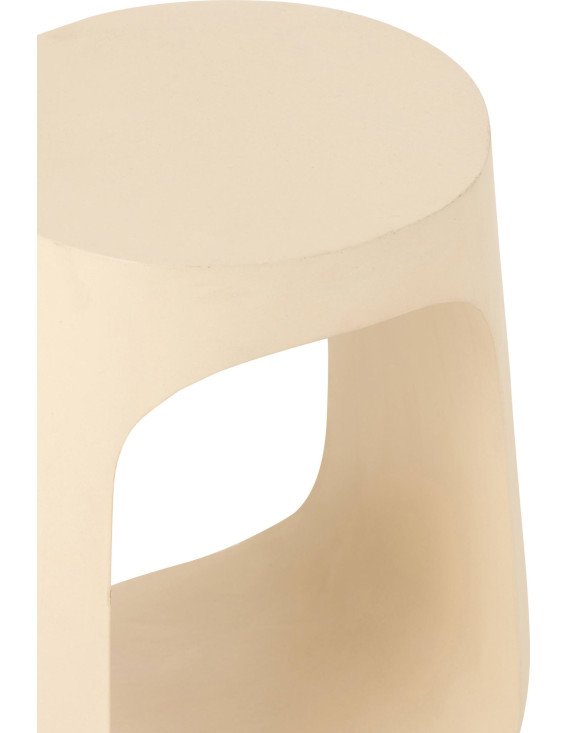 Table d’appoint en bois de manguier beige style contemporain