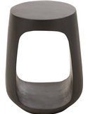 petite table d’appoint noire chic salon