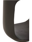 table d’appoint ronde noire finition mate