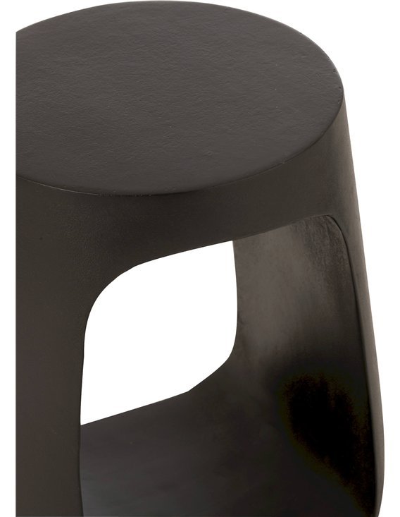 Table d’appoint en bois de manguier noir design moderne