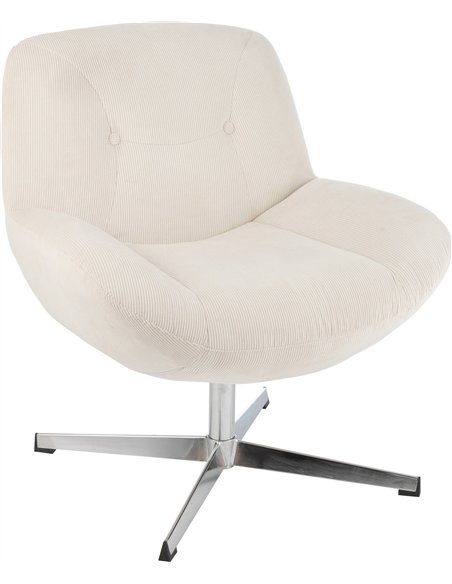 chaise lounge crème design élégant pour salon contemporain