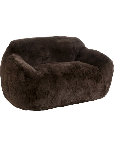 sofa marron doux confort salon design tendance