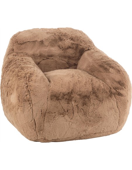 fauteuil moelleux taupe pour salon cocooning