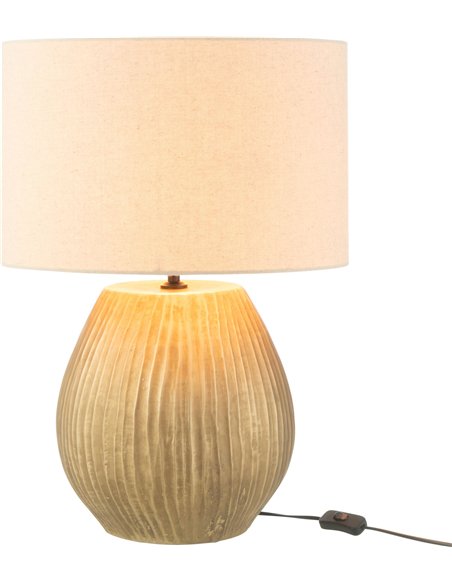 lampe élégante en céramique dorée style contemporain